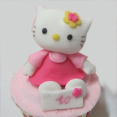 clases de cupcakes de Hello Kitty