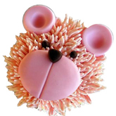 cupcake de oso peludo