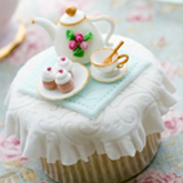 cupcake de rosa
