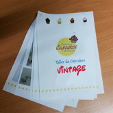 taller de cupcakes vintage