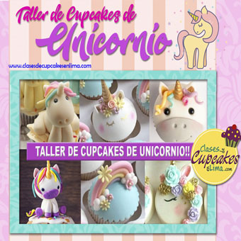 taller de cupcakes de unicornio